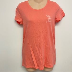 Gap orange You Got This embroidered t-shirt top small.‎